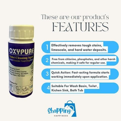 OxyPure Toilet Cleaning Agent 100 gm  BUY 1 GET 1 FREE